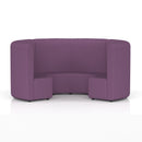 Dynamic Mawsley Modular Seating Set high back circular booth with plush cushions and modern design for stylish lounge areas.
