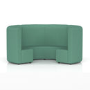 Dynamic Mawsley Modular Seating Set with high back circular booth, showcasing plush upholstery and modern design.