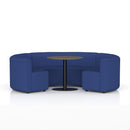 Dynamic Mawsley Modular Seating Set low back circular booth with plush cushions and modern design for versatile lounge areas.