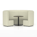 High back circular booth from Dynamic Mawsley Modular Seating Set, featuring comfortable, stylish seating for social spaces.