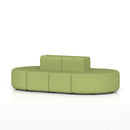 Dynamic Mawsley modular seating set with low back 8-seater capsule island, featuring plush cushions and modern design.