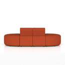 Dynamic Mawsley Modular Seating Set with low back 8-seater capsule island, featuring plush cushions and modern design.