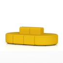 Dynamic Mawsley modular seating set featuring an 8-seater low back capsule island with plush cushions and modern design.