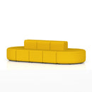 Dynamic Mawsley Modular Seating Set with low back 10-seater capsule island, featuring plush cushions and modern design.