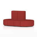 Dynamic Mawsley Modular Seating Set with high back 8-seater capsule island for comfortable outdoor lounging.