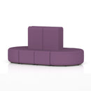 Dynamic Mawsley Modular Seating Set high-back 8-seater capsule island, comfortable outdoor lounge furniture with stylish design.