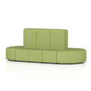 Dynamic Mawsley modular seating set with high back 10-seater capsule island, featuring plush cushions and contemporary design.