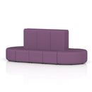 Dynamic Mawsley Modular Seating Set with high back 10-seater capsule island, featuring plush cushions and modern design.