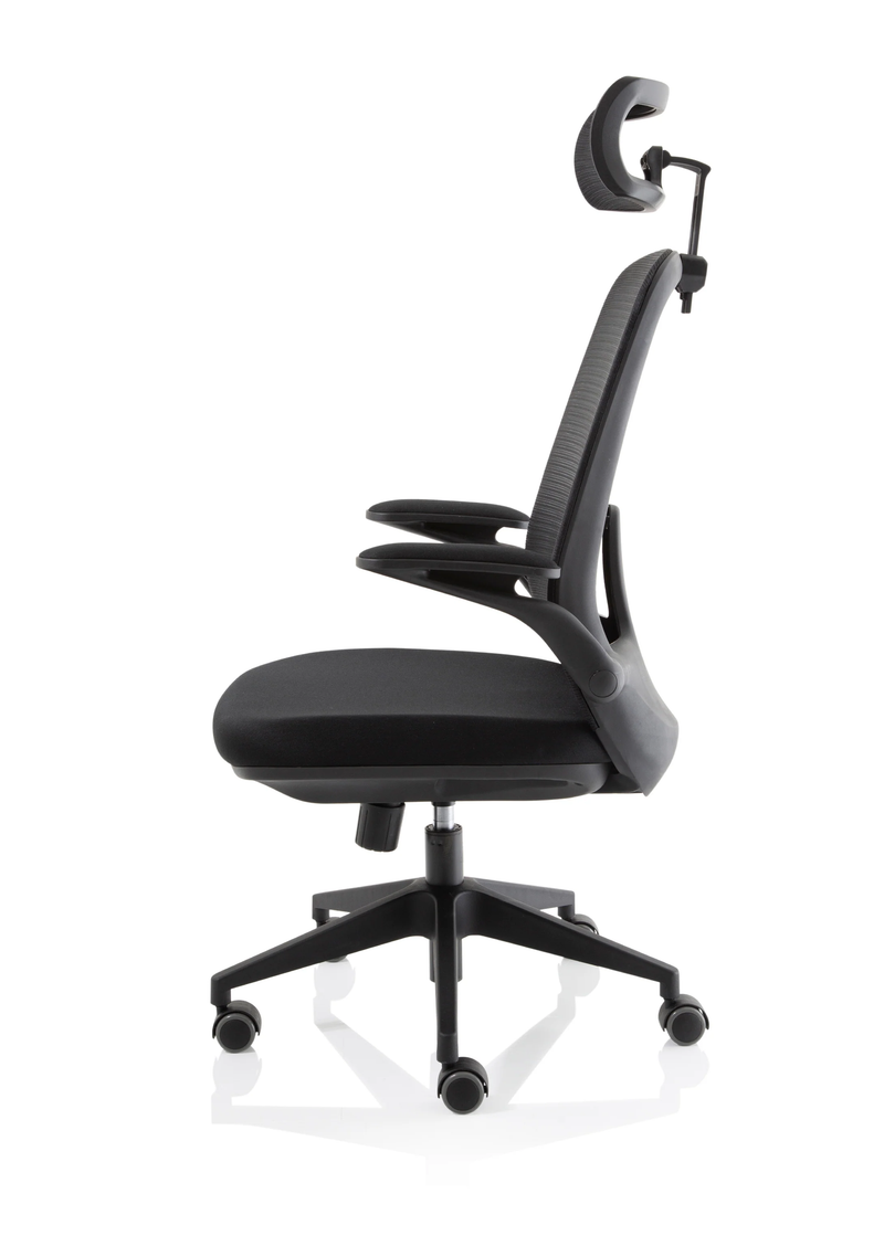 Sigma Executive Mesh Chair With Folding Arms - NWOF