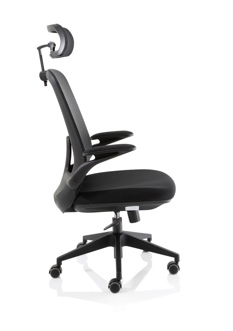 Sigma Executive Mesh Chair With Folding Arms - NWOF