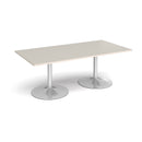 Trumpet Base Rectangular Boardroom Table - Light Grey - NWOF