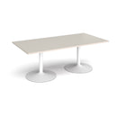 Trumpet Base Rectangular Boardroom Table - Light Grey - NWOF