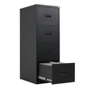 TC Steel Filing Cabinet - Black - NWOF