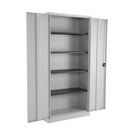 TC Steel Double Door Cupboard - Grey - NWOF