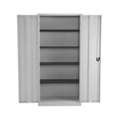 TC Steel Double Door Cupboard - Grey - NWOF