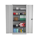 TC Steel Double Door Cupboard - Grey - NWOF
