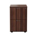 Essentials Wooden Filing Cabinet - Dark Walnut - NWOF