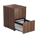 Essentials Wooden Filing Cabinet - Dark Walnut - NWOF