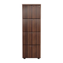 Essentials Wooden Filing Cabinet - Dark Walnut - NWOF
