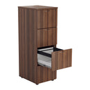 Essentials Wooden Filing Cabinet - Dark Walnut - NWOF
