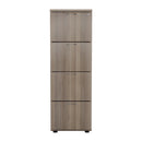 Essentials Wooden Filing Cabinet - Grey Oak - NWOF