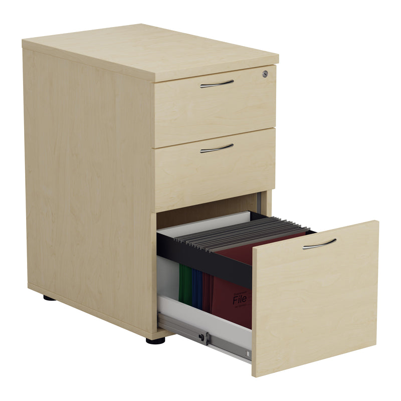 Essentials Desk High Pedestal - Maple - NWOF