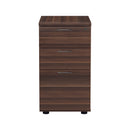 Essentials Desk High Pedestal - Dark Walnut - NWOF