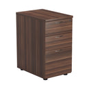 Essentials Desk High Pedestal - Dark Walnut - NWOF