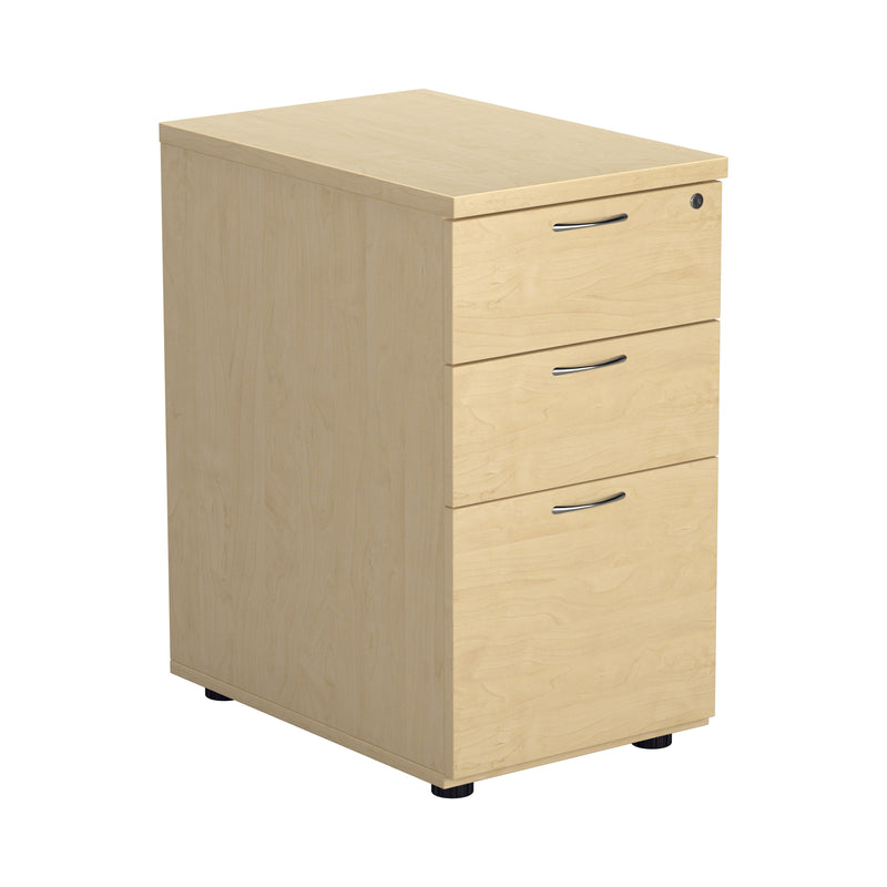 Essentials Desk High Pedestal - Maple - NWOF