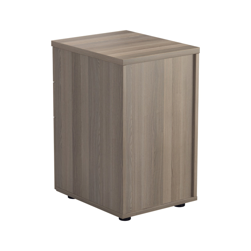 TC 3 Drawer Under Desk Pedestal - Grey Oak - NWOF