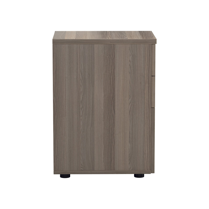 TC 3 Drawer Under Desk Pedestal - Grey Oak - NWOF