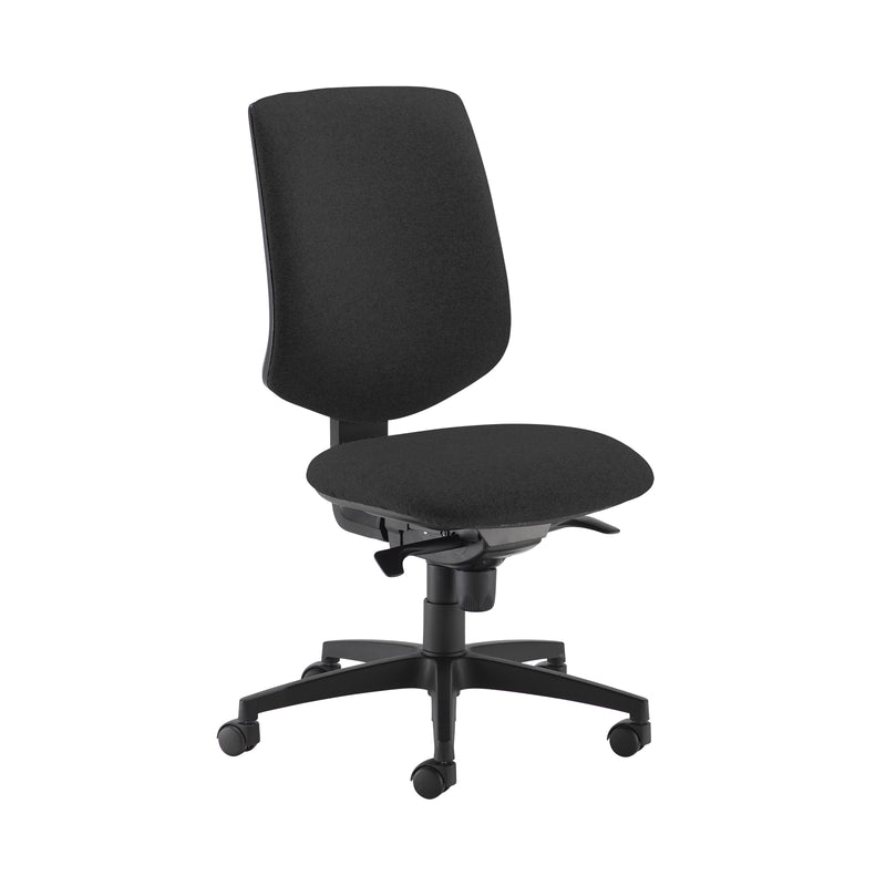 Tegan Fabric Asynchro Operator Chair - Black MTO - NWOF