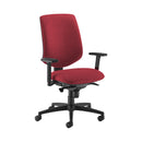 Tegan Fabric Asynchro Operator Chair - Red MTO - NWOF