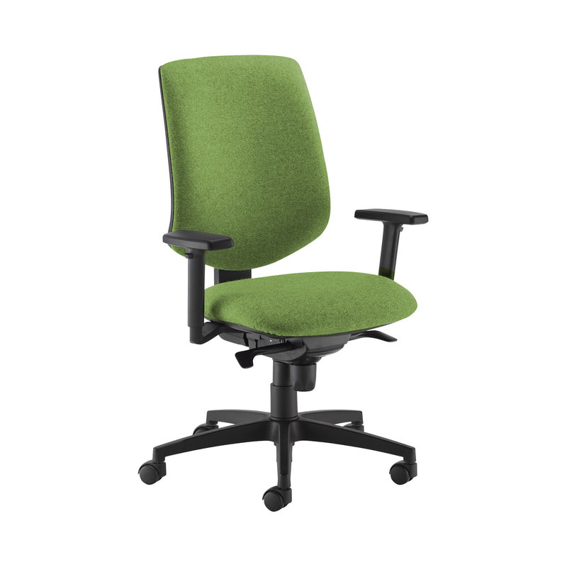 Tegan Fabric Asynchro Operator Chair - Green MTO - NWOF