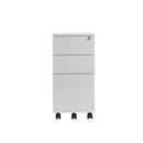 TC 3 Drawer Under Desk Steel Pedestal - White - NWOF