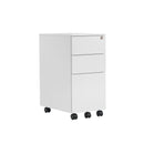 TC 3 Drawer Under Desk Steel Pedestal - White - NWOF