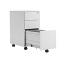 TC 3 Drawer Under Desk Steel Pedestal - White - NWOF