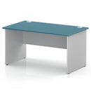 Impulse 800mm Deep Straight Desk With Panel End Leg - Dark Teal