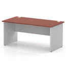 Impulse 800mm Deep Straight Desk With Panel End Leg - Brick Red