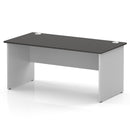 Impulse 800mm Deep Straight Desk With Panel End Leg - Carbon Grey