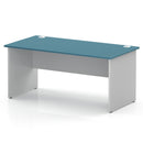 Impulse 800mm Deep Straight Desk With Panel End Leg - Dark Teal