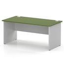 Impulse 800mm Deep Straight Desk With Panel End Leg - Moss Green