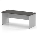 Impulse 800mm Deep Straight Desk With Panel End Leg - Carbon Grey