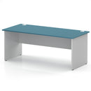 Impulse 800mm Deep Straight Desk With Panel End Leg - Dark Teal