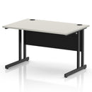 Impulse 800mm Deep Straight Desk With Cantilever Leg - Dove Grey