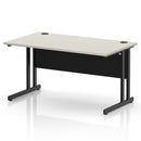 Impulse 800mm Deep Straight Desk With Cantilever Leg - Dove Grey