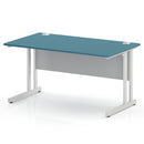 Impulse 800mm Deep Straight Desk With Cantilever Leg - Dark Teal