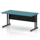 Impulse 800mm Deep Straight Desk With Cantilever Leg - Dark Teal