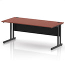 Impulse 800mm Deep Straight Desk With Cantilever Leg - Brick Red