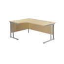 TC Office Twin Upright Radial Desk - Maple - NWOF